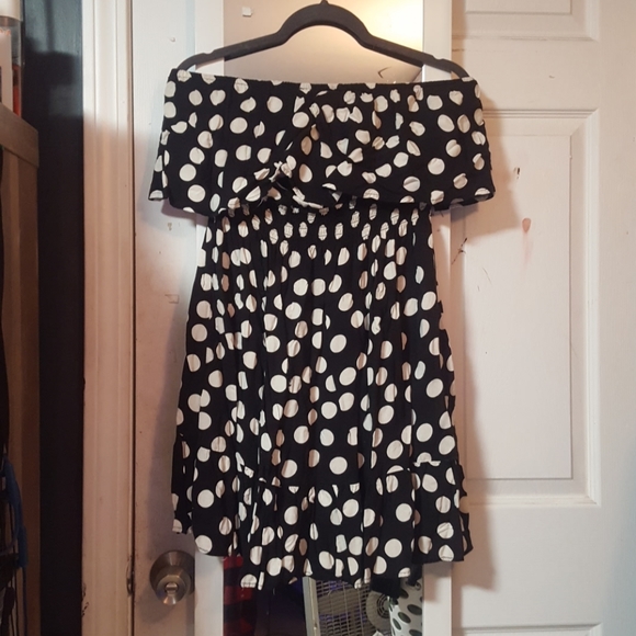 Xhilaration Dresses & Skirts - Black and white polka dot dress